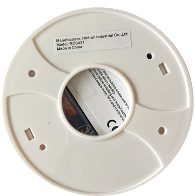 CE EN14604 smoke alarm model RCS421 view 2